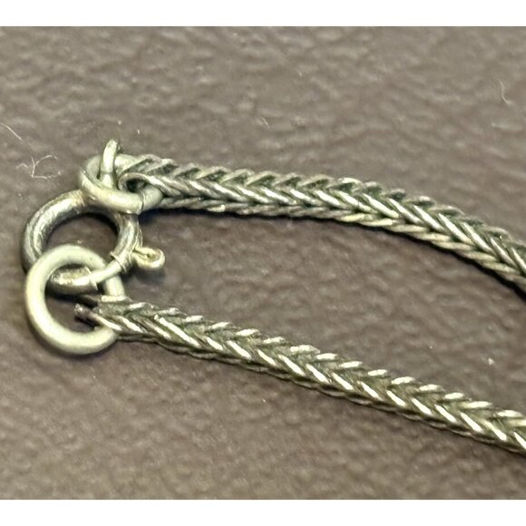 800 & 925 Silver Sodalite Prayer? Tassel Foxtail Chain Bali Beads Necklace 27” - Picture 7 of 12